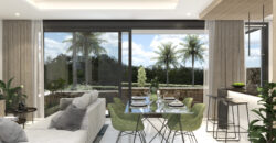 Luxurious bungalows under construction.