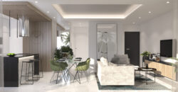 Luxurious bungalows under construction.