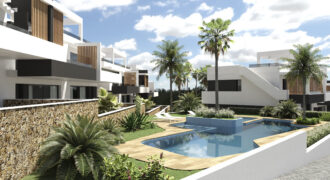 Luxurious bungalows under construction.