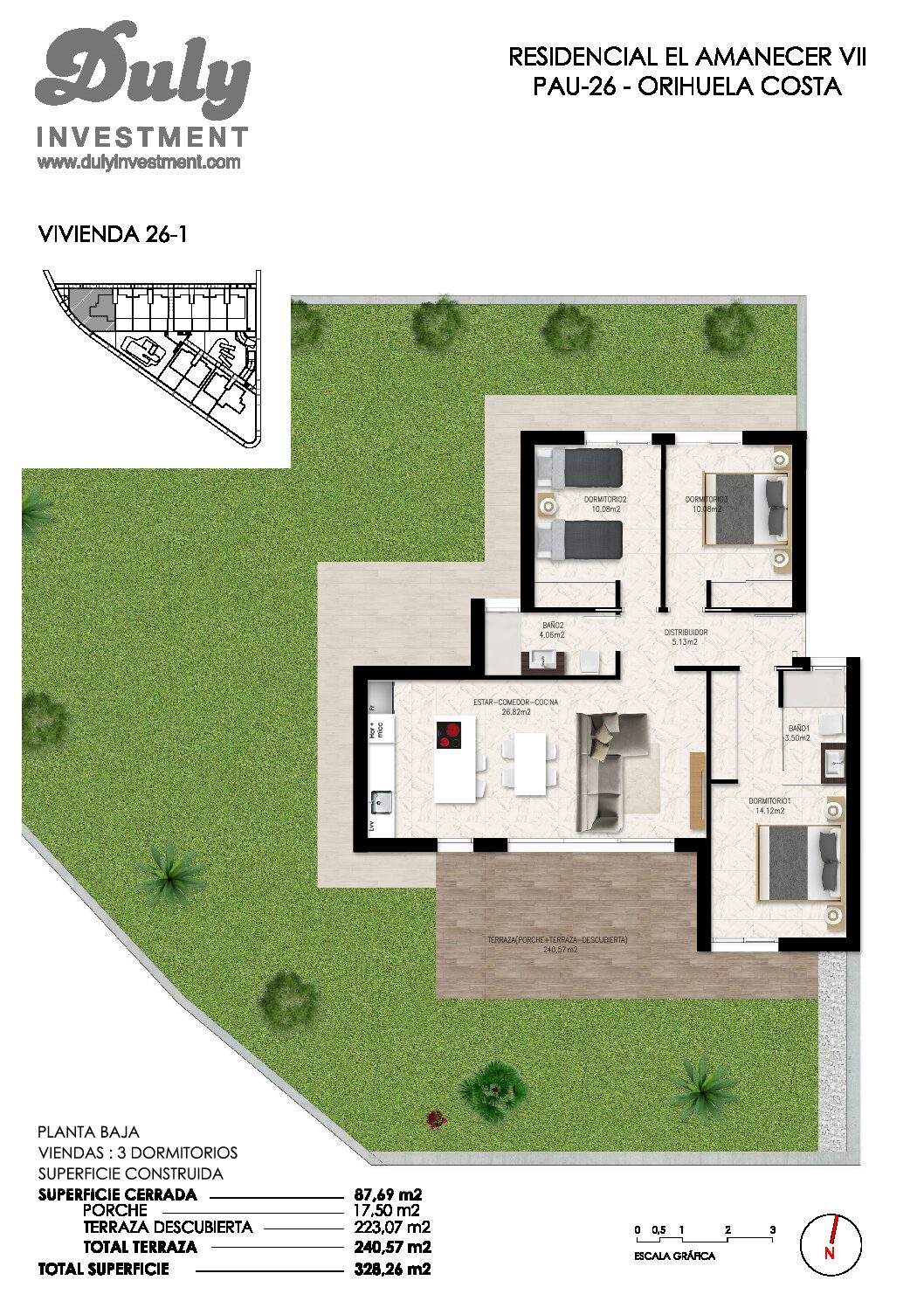 Luxurious bungalows under construction.