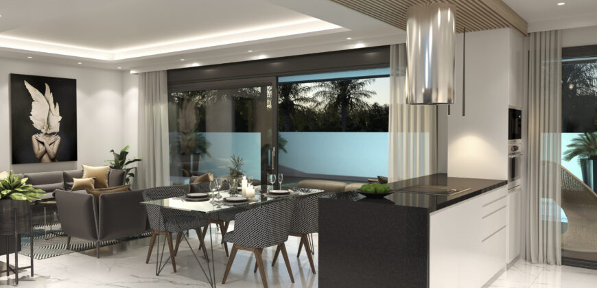 Luxury villas under construction