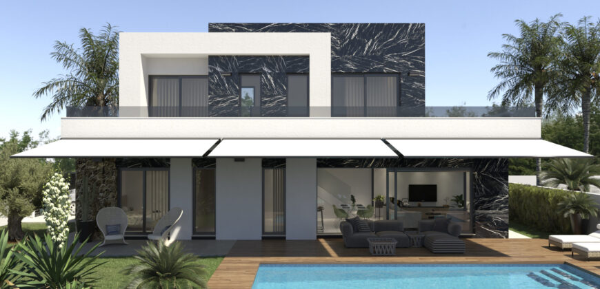 Luxury villas under construction