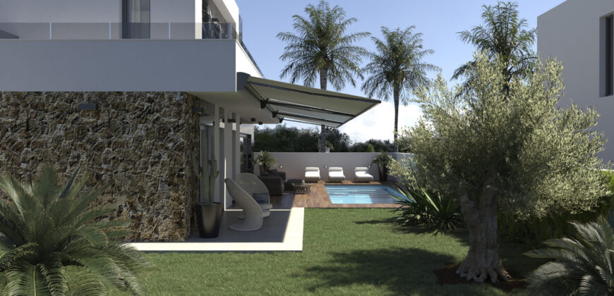 Luxury villas under construction